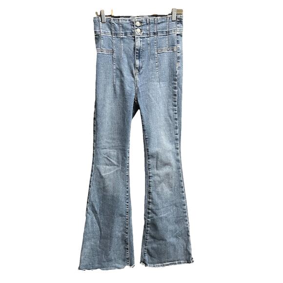 We The Free Blue High Waist Jayde Flared Women's Jeans Size 29 - Picture 1 of 5